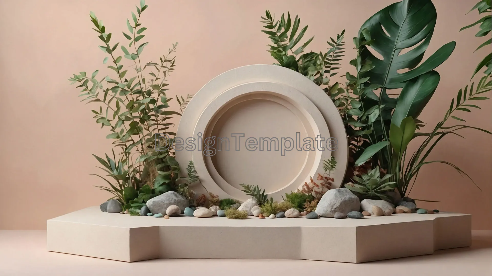 Natural Plant Frame Texture Background